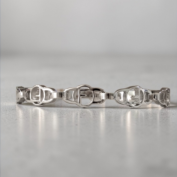 Silver Emblem Bangle - Picture 2 of 6